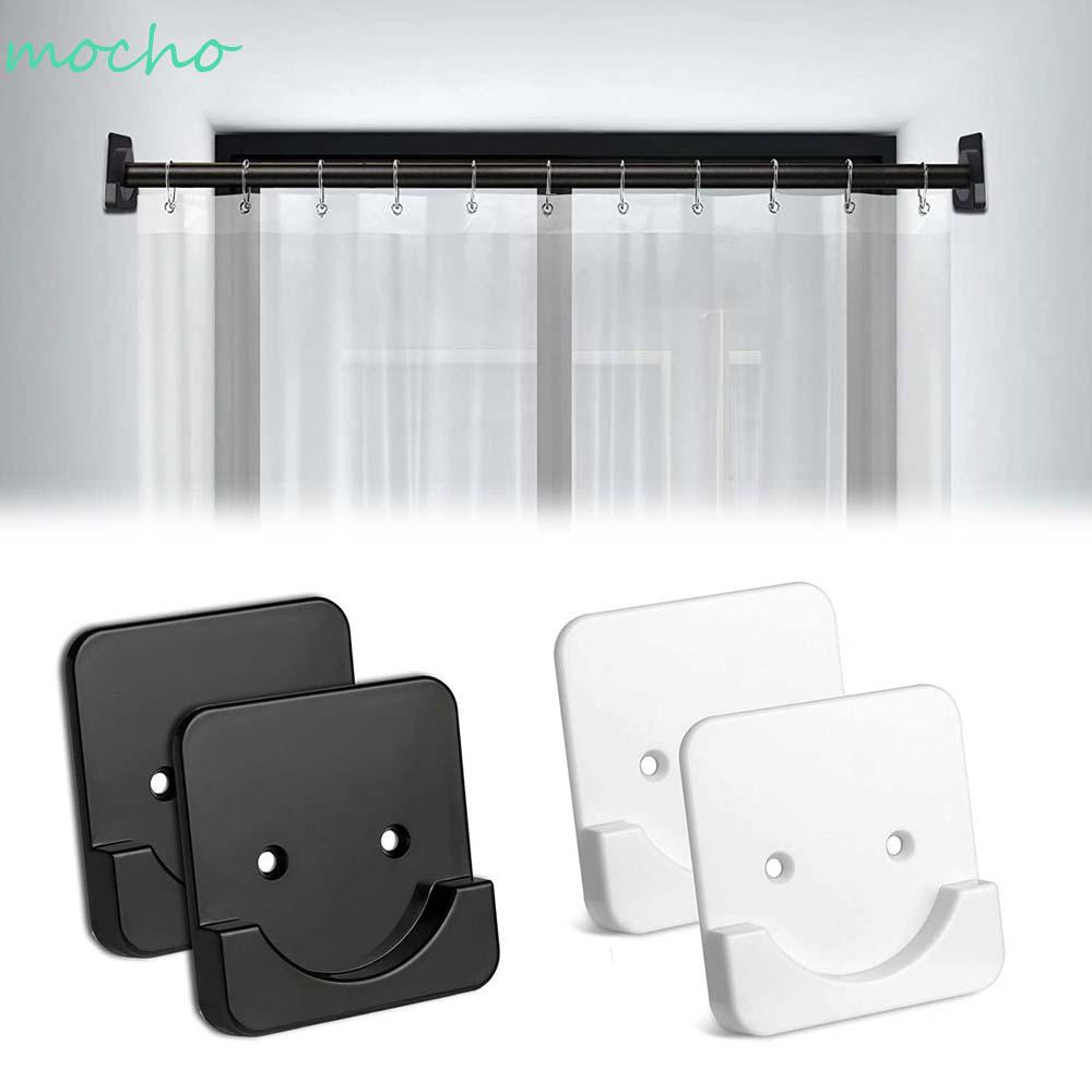 Giá Đỡ Thanh Treo Rèm Cửa Màu Trắng Siêu Bền Kèm Ốc Vít Tiện Dụng Cho Nhà Tắm