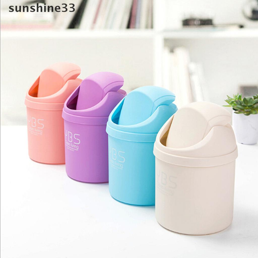 Thùng đựng rác mini thiết kế dễ thương để bàn văn phòng / nhà ở