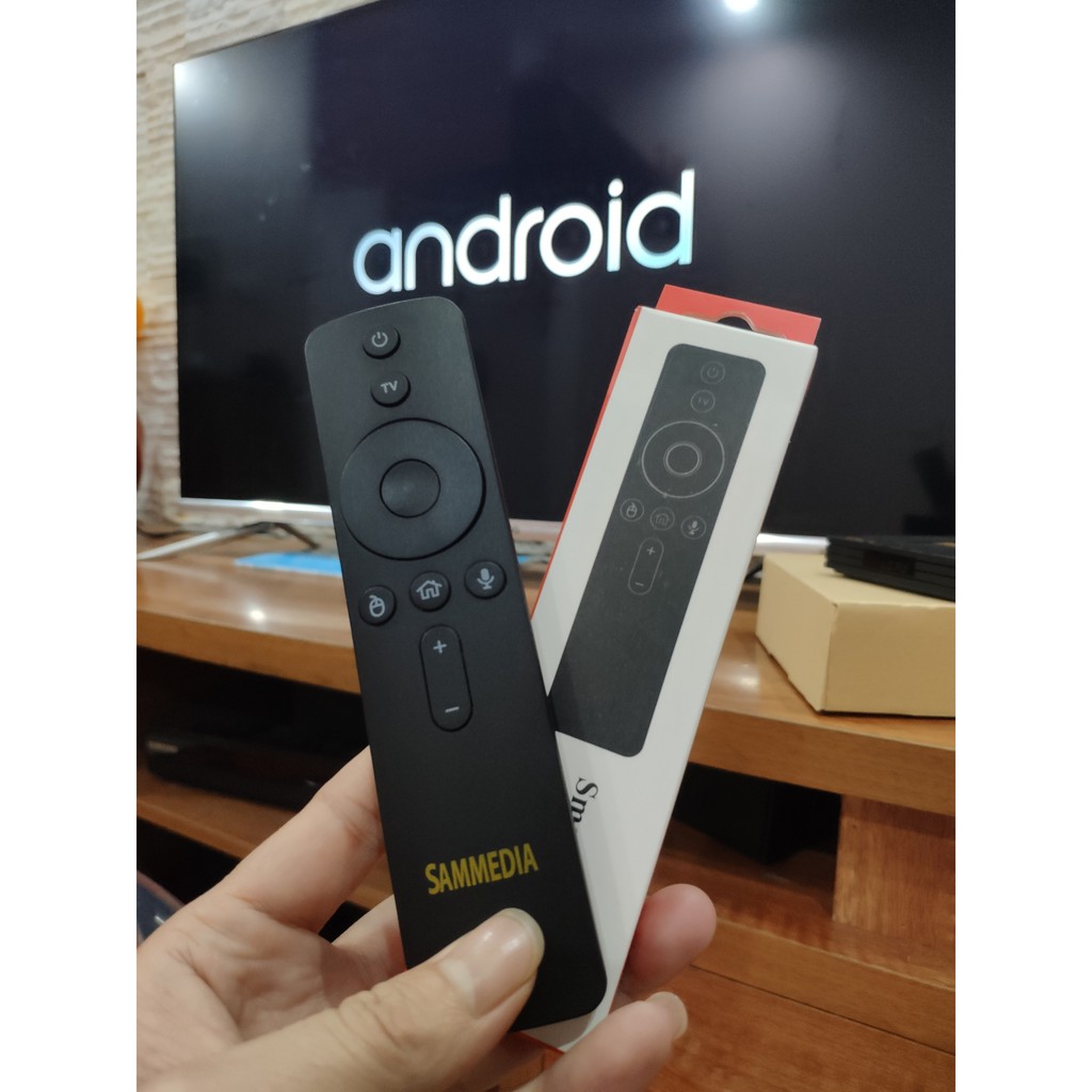 Android Tivi Box SamPlay S10 Pro phiên bản CPU S905W 2G Ram, Android 9, điều khiển ra lệnh bằng giọng nói
