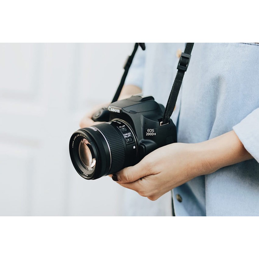 Máy ảnh Canon 200D Mark II + kit 18-55mm IS STM - 24 Megapixel - Quay 4k - Wifi - Mới 98%
