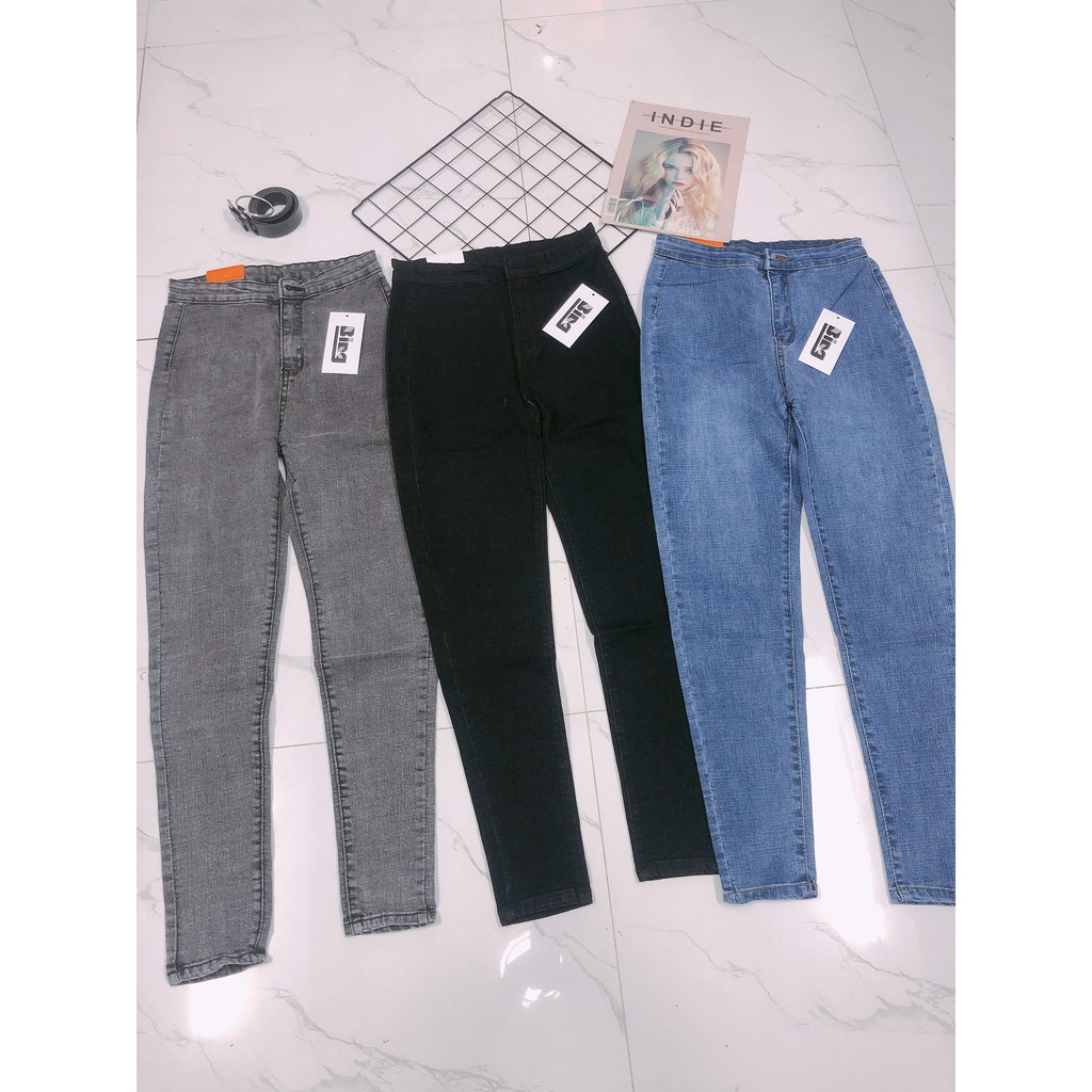 Quần jeans nữ Shynstores - quần jeasn nữ skinny form ôm cạp cao siêu tôn dáng vải đẹp freeship