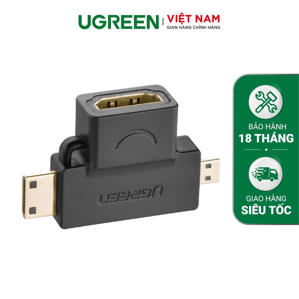 Đầu chuyển HDMI to Mini HDMI và Micro HDMI UGREEN HD129 20144