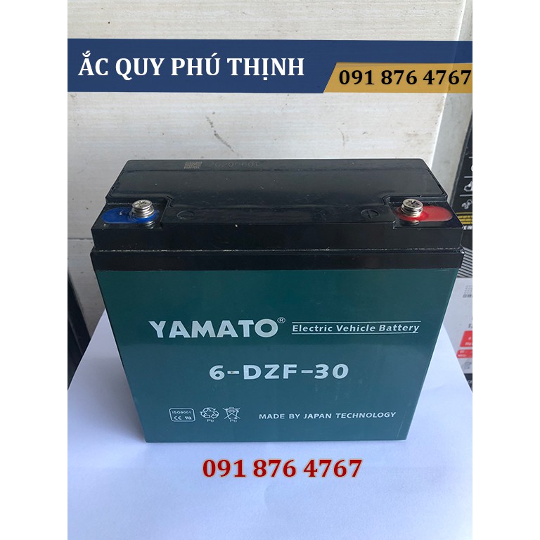 Ắc quy Xe Máy Điện -  Loa Kéo - Năng Lượng mặt trời YAMATO 12V - 30Ah 6-DPB-30