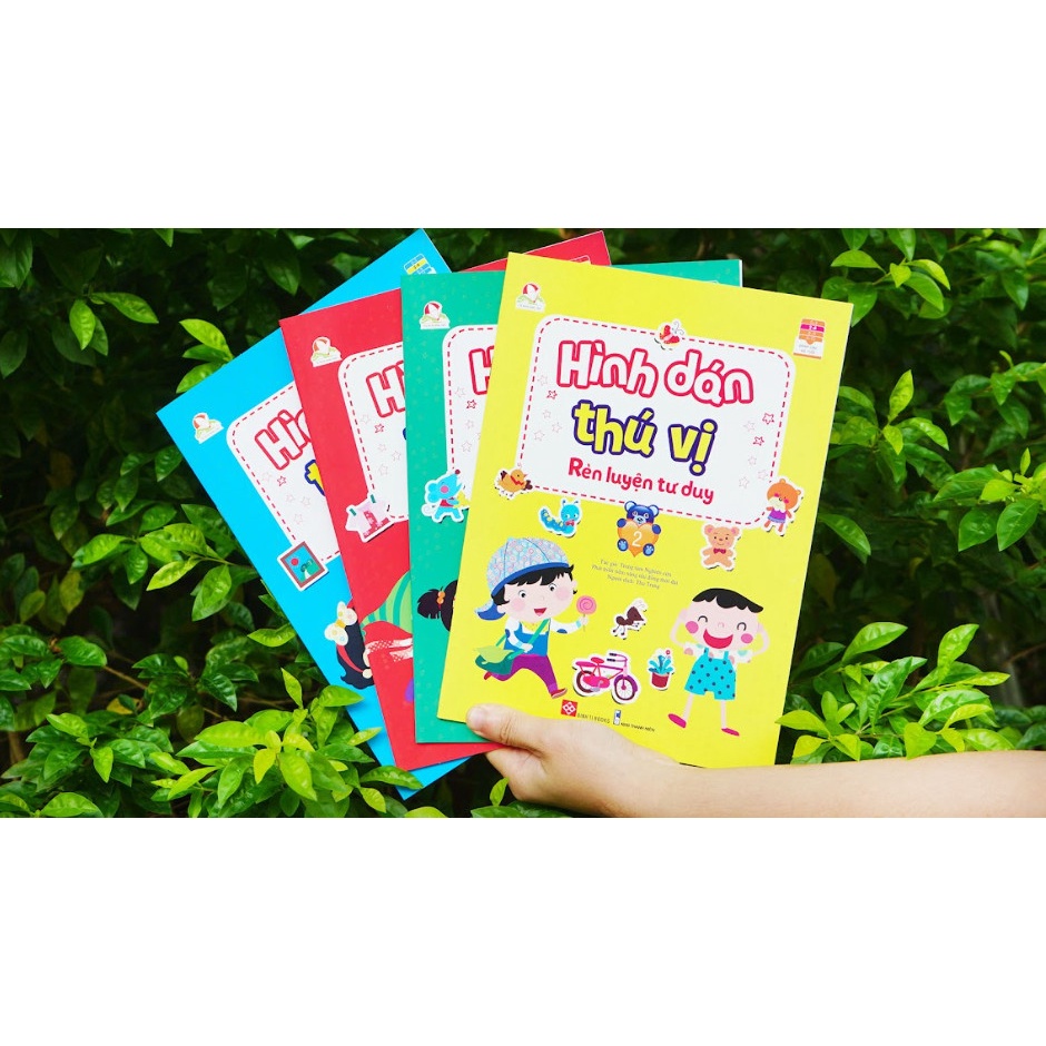 Sách - Hình dán thú vị rèn luyện tư duy 4 tập