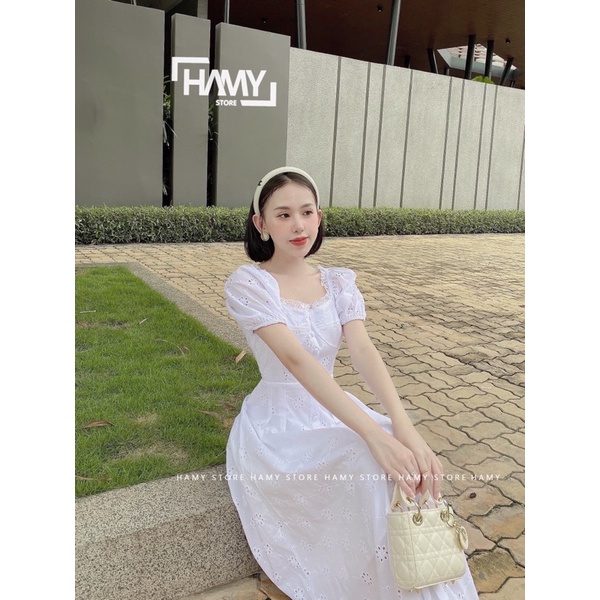 Đầm Xô Dài Viền Ren