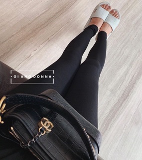 Quần Legging len tăm cạp cao