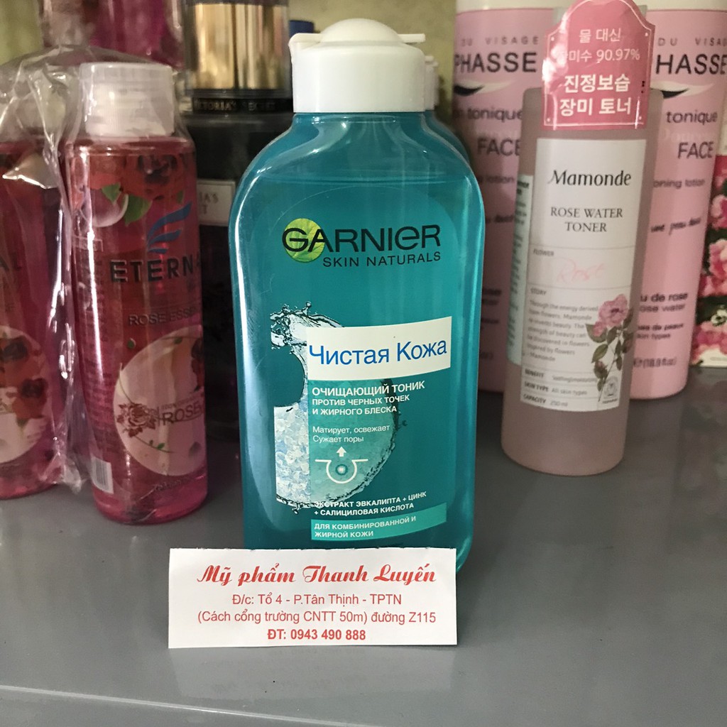 Nước hoa hồng Garnier Skin Naturals Nga 200ml