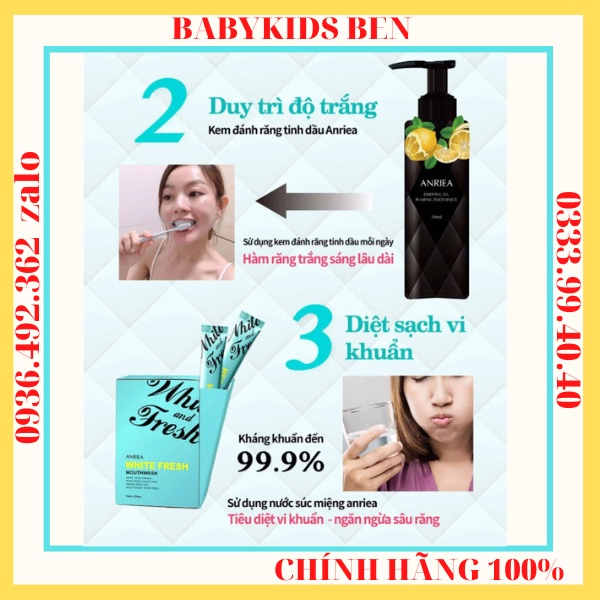 Miếng dán trắng răng Anriea