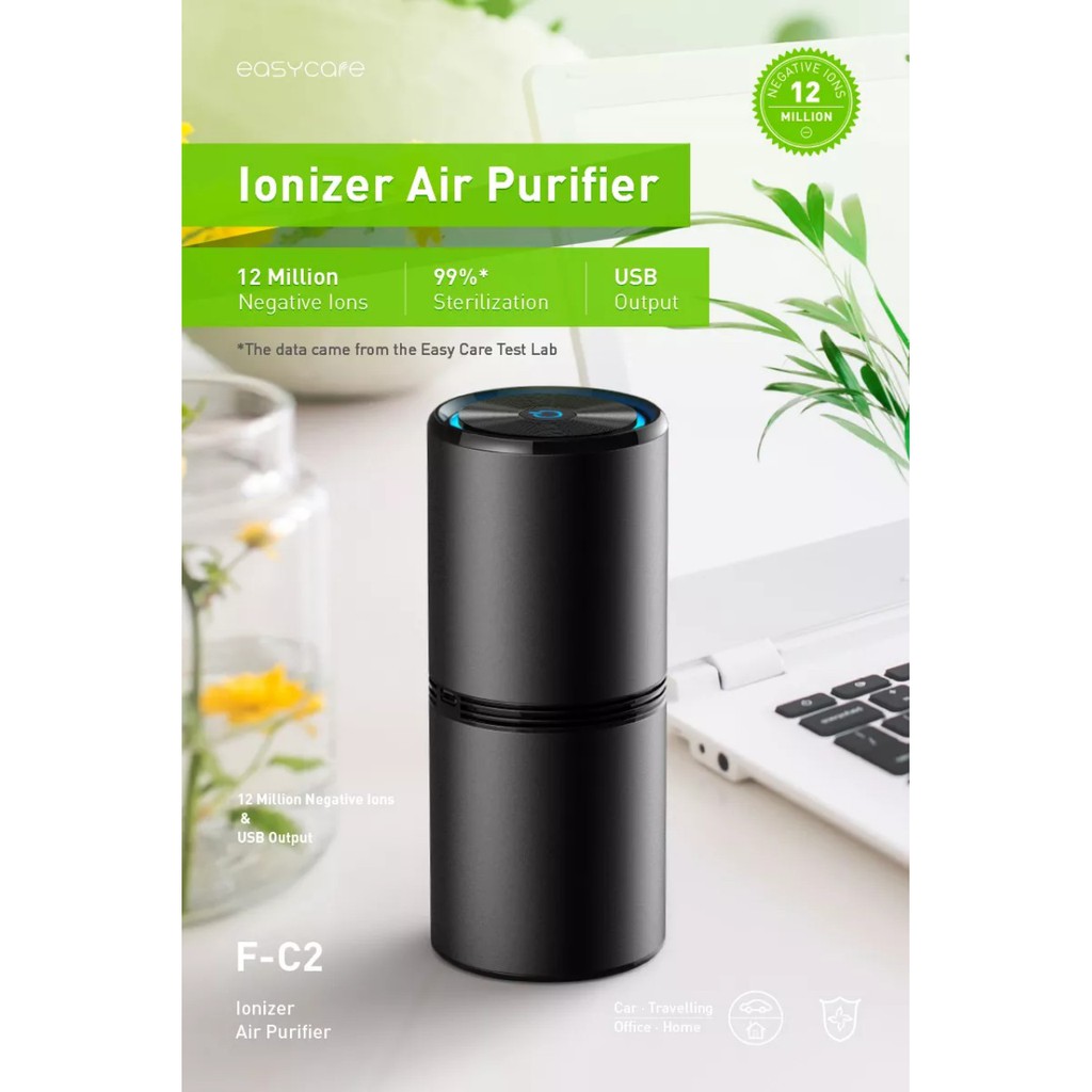 [BH 12 THÁNG] MÁY LỌC KHÔNG KHÍ ION ÂM EASYCARE F-C2, KHỬ MÙI LỌC KHÔNG KHÍ Ô TÔ PHÒNG NGỦ | BigBuy360 - bigbuy360.vn