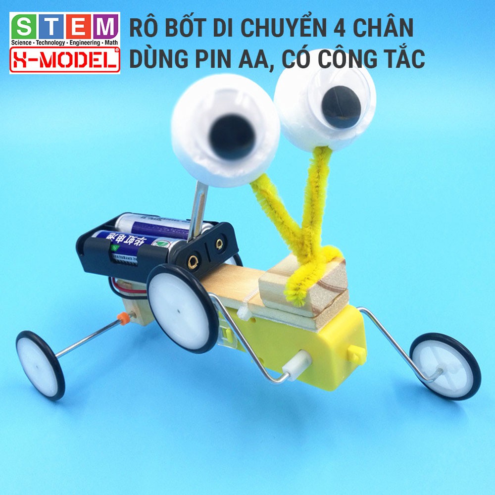 Đồ chơi sáng tạo STEM Robot lắp ráp bốn chân XMODEL Đồ chơi tự làm DIY - Do it Yourself ST4 - Giáo dục STEM