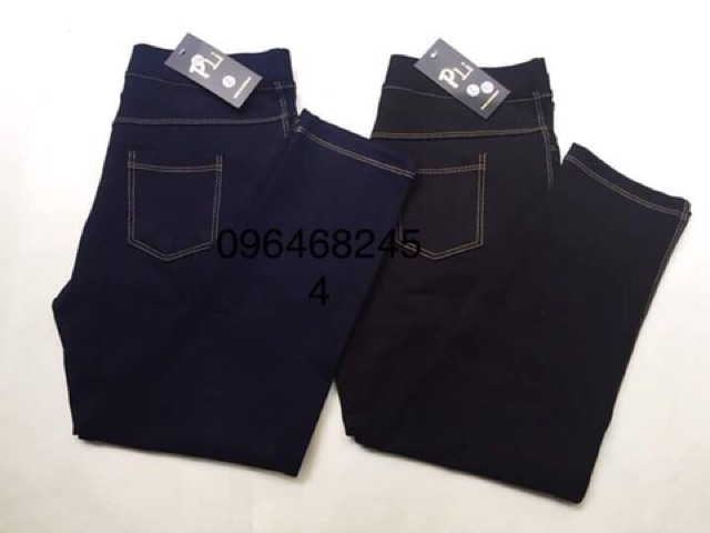 Quần Legging giả jean lửng