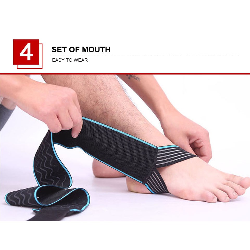 Bộ 2 quấn khớp cổ chân AOLIKES A-1527 bảo vệ mắt cá chân khi chơi thể thao sport ankle protector