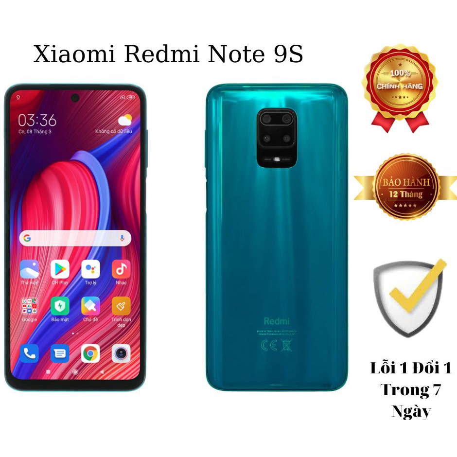 # * Điện thoại Xiaomi Redmi Note 9S 6/128GB Bảo Hành 12 Tháng Lỗi 1 Đổi 1 Trong 7 Ngày * #
