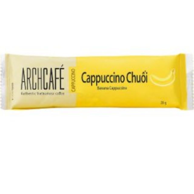 Cà phê Capuchino Chuối - cà phê hòa tan Archcafe' (12 gói × 20gr)