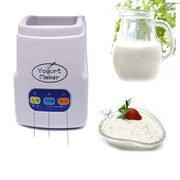 Máy Làm Sữa Chua Tự Động, Máy Ủ Sữa Chua Nhật Bản Yogurt Maker 3 Nút Điều Chỉnh Tiện Dụng, Giải Nhiệt Mùa Hè