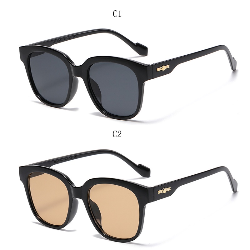 Kính Mát Gọng Vuông Oversize Chống Tia UV Thời Trang Đường Phố Hàn Quốc