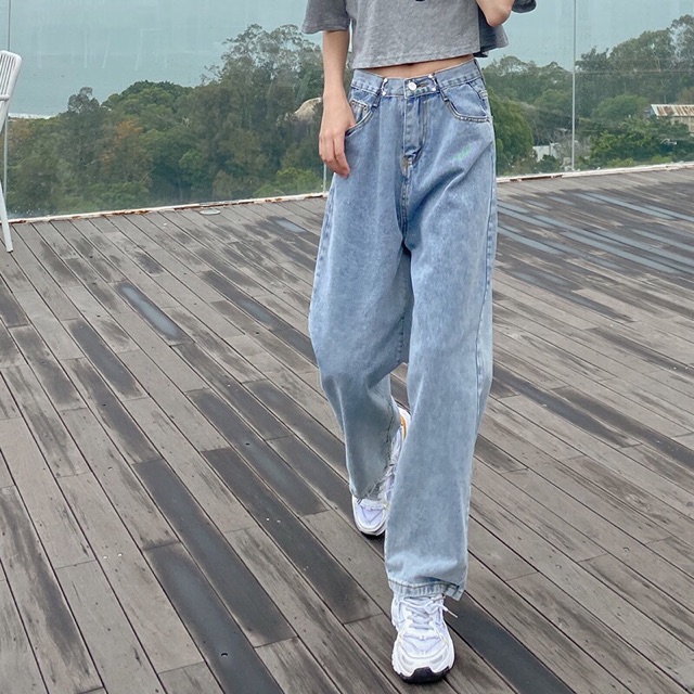 [ẢNH THẬT ĐỘC QUYỀN REPLEI1986] Quần Jeans suông dài 9047 xanh | BigBuy360 - bigbuy360.vn