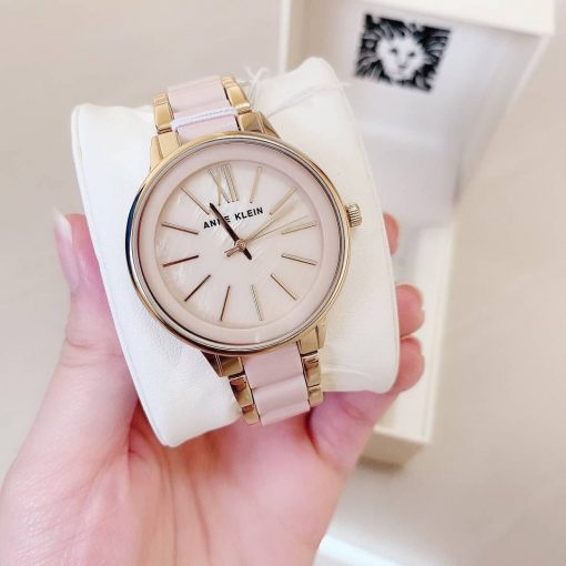 Đồng hồ đeo tay nữ, chính hãng Anne Klein AK/1412IVGB. Đồng hồ thời trang authentic cao cấp. Bảo hành 12 tháng