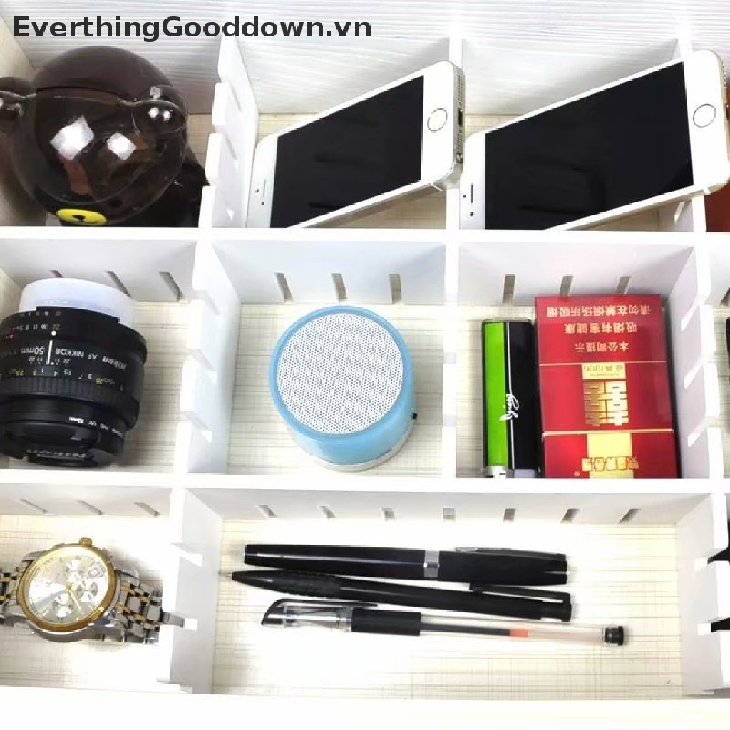 Everthinggood 1 Khay Chia Ngăn Tủ Bằng Nhựa Trong Suốt Tiện Dụng