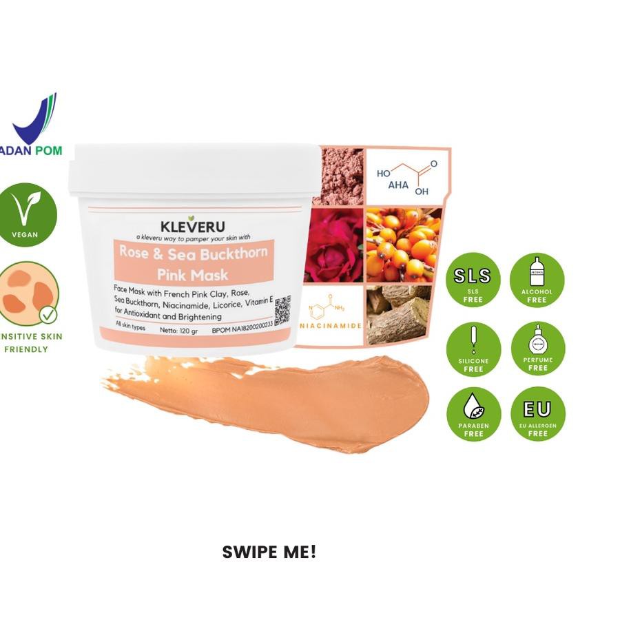 Kleveru Hoa Hồng Và Mặt Nạ Biển Buckthorn Màu Hồng ^ | BigBuy360 - bigbuy360.vn