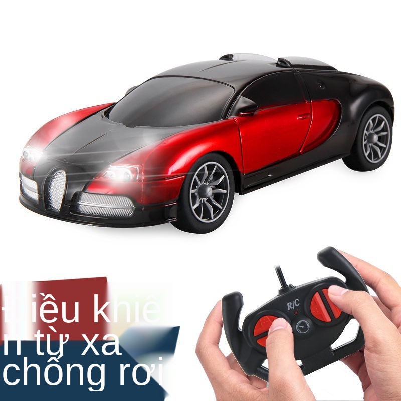 ô tô điều khiển từ xa có đèn sạc không dây đua mini nhỏ 3 tuổi 4 điện đồ chơi trẻ em cậu bé