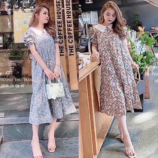 Đầm bầu công sở dáng suông thời trang