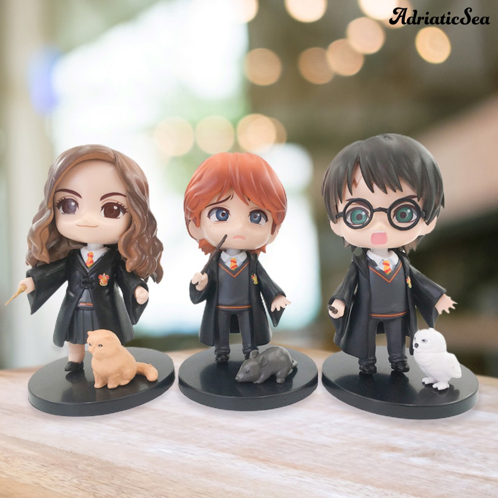 Bộ 3 Tượng Đồ trang trí Nhân Vật Phim Harry Potter