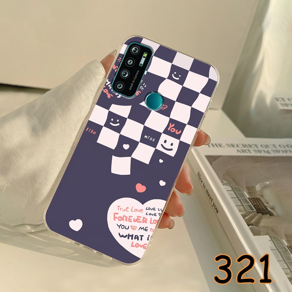 Ốp Lưng Vsmart Live 4 - Vsmart Live in hình họa tiết caro  - Chất liệu Silicon siêu bền, sang trọng