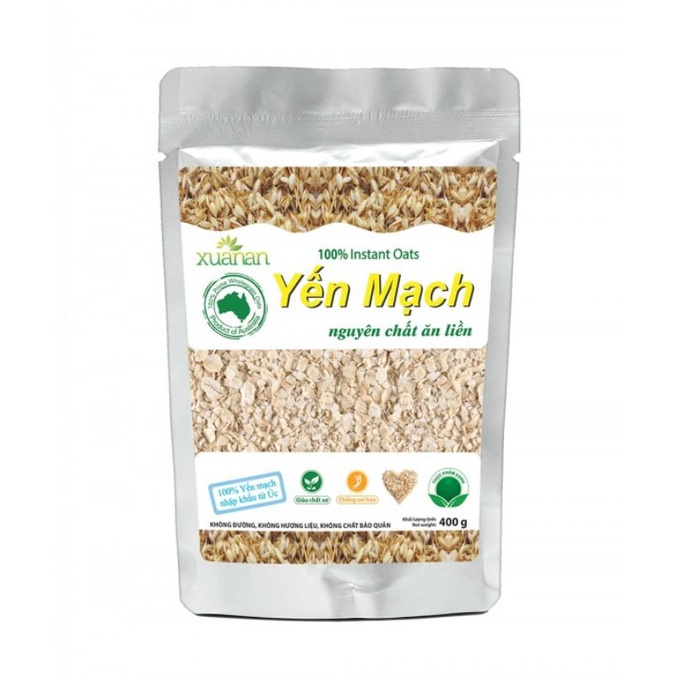 Yến mạch Xuân An Túi 400 gram ( Tặng kèm bịch 180 gram)