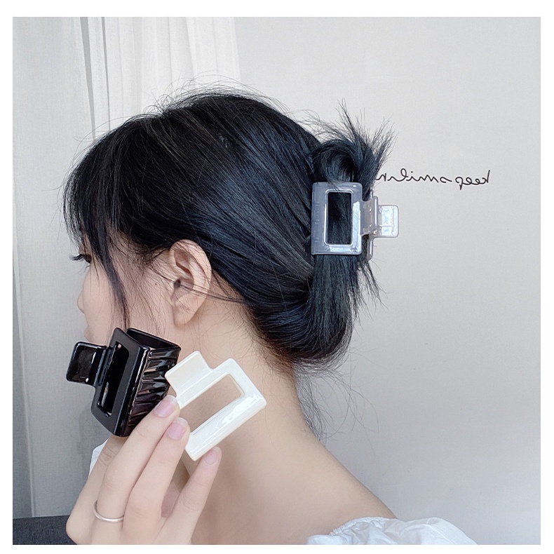 Kẹp Tóc Càng Cua Dáng Vuông Cỡ Nhỏ Thiết Kế Tinh Tế Thời Trang Cho Nữ