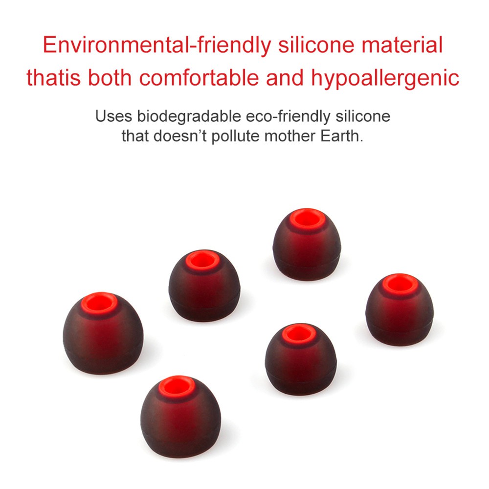 Bộ 3 cặp nút tai silicone cho tai nghe nhét tai TRN KZ CCA cỡ S M L