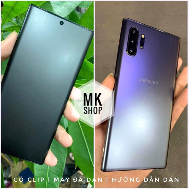 Bộ 2 miếng dán dẻo PPF cho Galaxy Note 10 Plus/ Note 10+ Mặt trước,  mặt sau bảo vệ máy siêu tốt