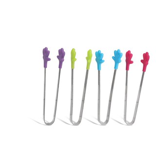 Kẹp gắp hạt nhựa đồ chơi cho bé Kẹp inox tập gắp kẹp gắp pompom học mầu sắc