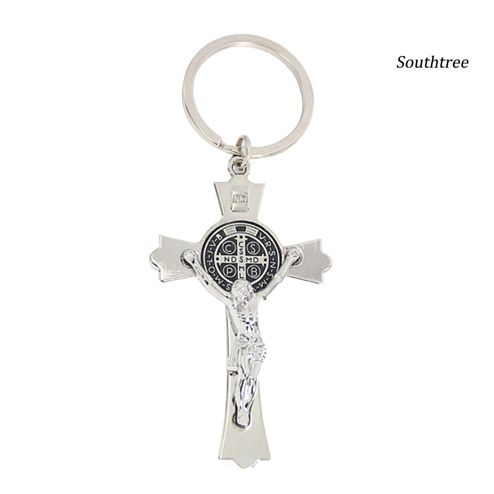 Móc Khóa Kim Loại Hình Chúa Jesus Christ Giá Đỡ
