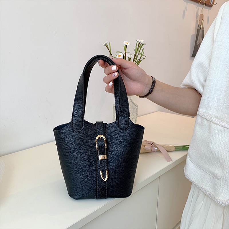 IELGY Túi Đeo Vai Dáng Xô Đơn Giản Nhiều Màu Sắc Tùy Chọn Cho Nữ