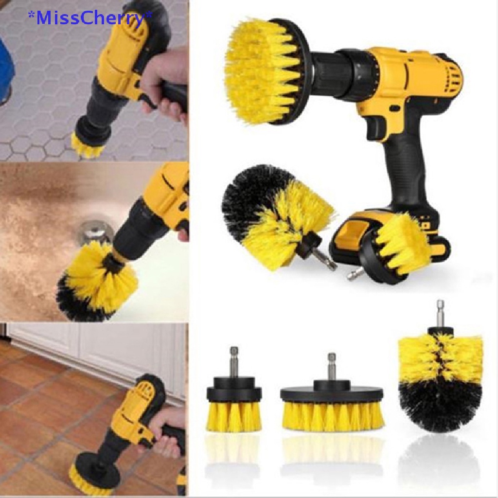 Bộ 3 Bàn Chải Gắn Máy Khoan Làm Sạch Sàn Nhà Mới