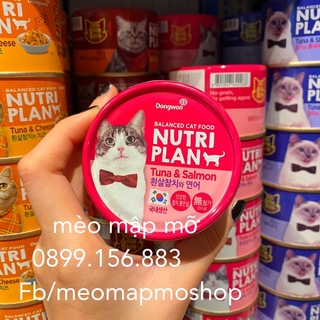 NUTRI PLAN PATE CHO MÈO LON 160g Hàn Quốc