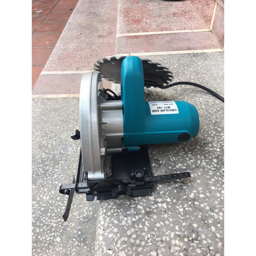 Máy cắt gỗ, Máy cưa gỗ tặng kèm 2 lưỡi cắt 185mm