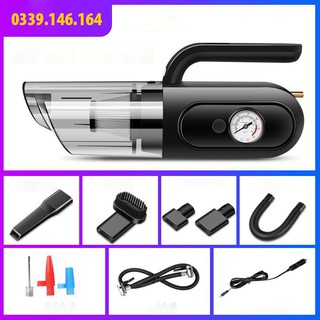 Máy Bơm Lốp Xe Kiêm Máy Hút Bụi 2 in 1 Cho Ôtô ,Xe Đạp,Xe Máy.. Dùng Điện Tẩu Sạc 12v