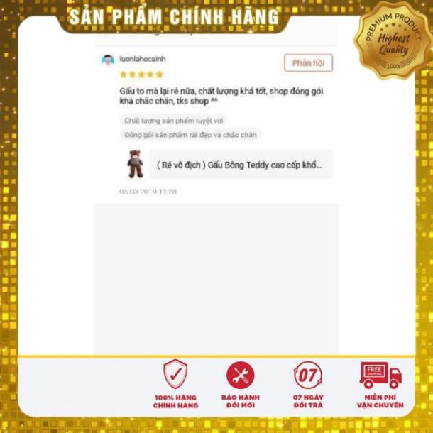 [Hàng Loại 1] Gấu Bông Teddy cao cấp khổ vải 1m8 cao 1m6