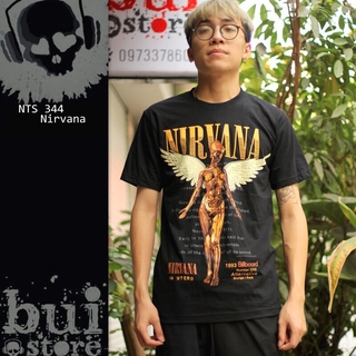 [Mã BUIS45K giảm 45k] Nirvana NTS 344 Áo Rock band tee phông / thun