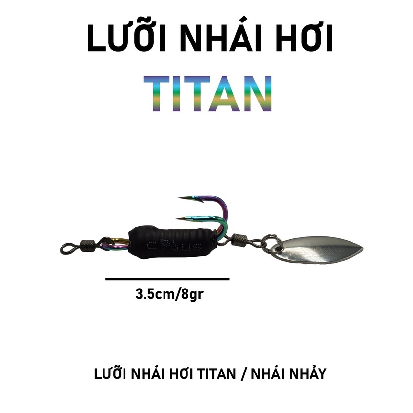 Bộ lưỡi đôi SNS 1/0 Titan thìa lá / chìm