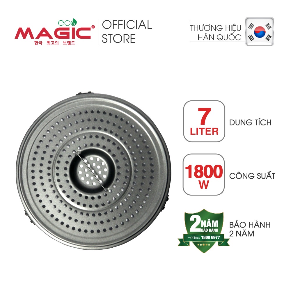 Nồi chiên nướng không dầu Magic Eco AC-120 7L cho gia đình 8-10 người,công suất 1800W,bảo hành chính hãng