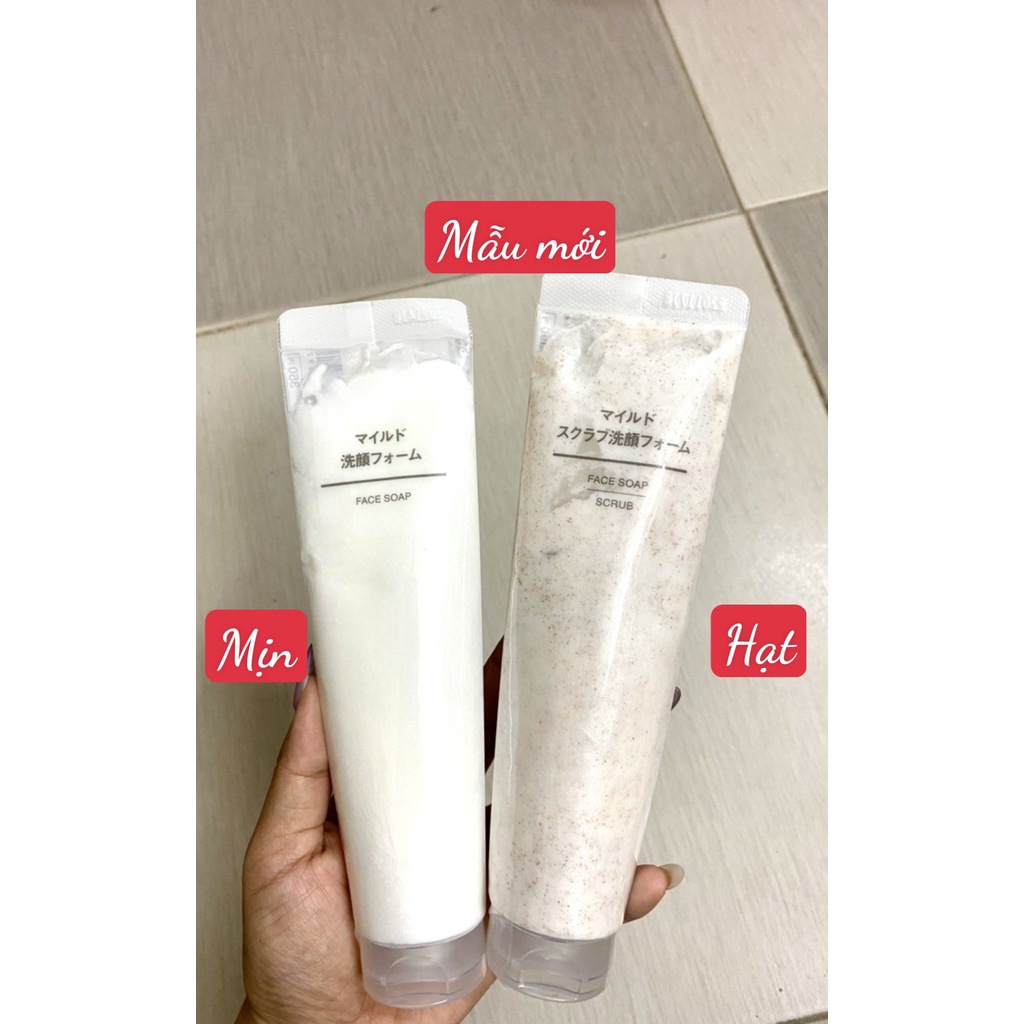 Sữa Rửa Mặt Muji face - Japan 120g  loại kem mịn