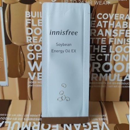 Sample tinh dầu nành lên men tăng năng lượng cho da sần Innisfree soybean oil Ex 1ml