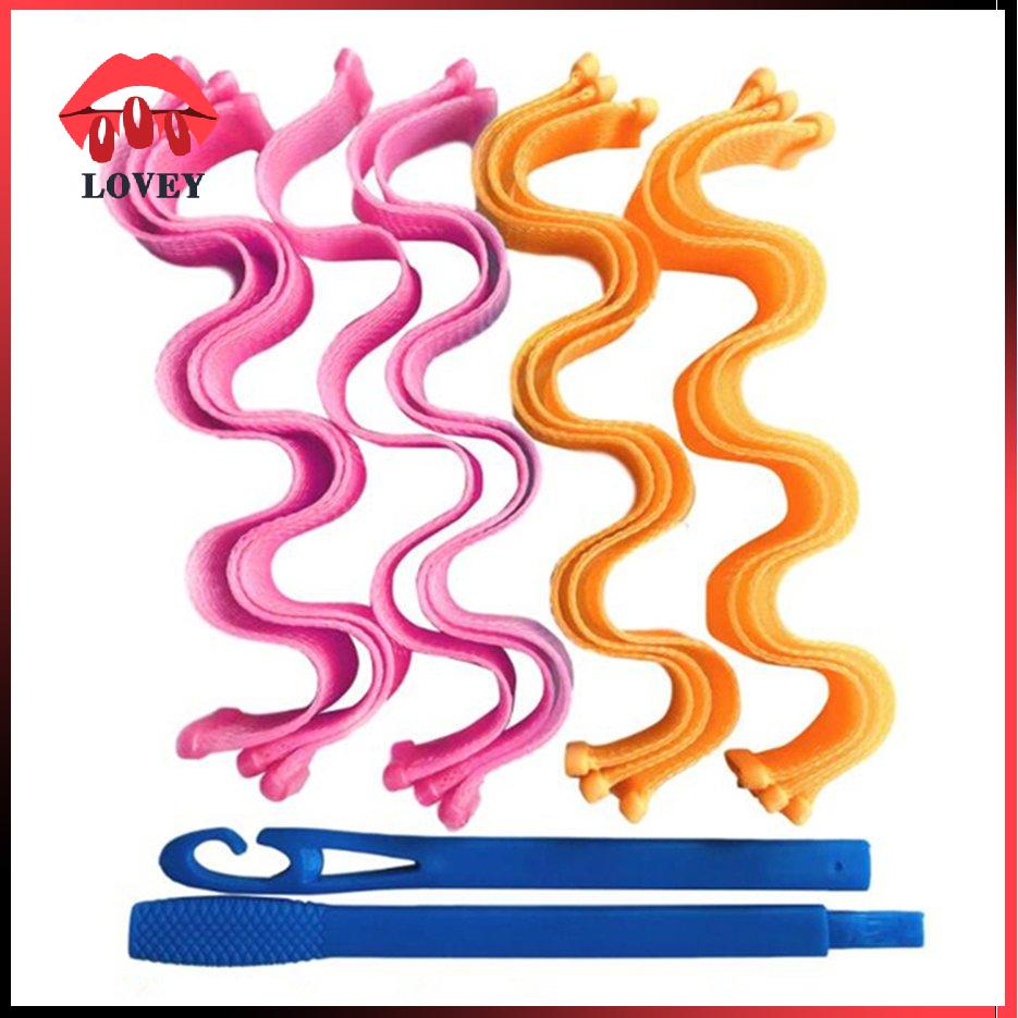 [Hàng mới về] Bộ 12 thanh uốn tóc tự tạo kiểu 30cm không dùng nhiệt