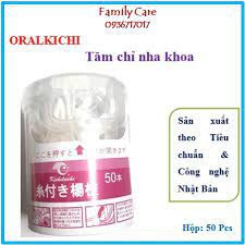 ORAL KICHI - Chỉ nha khoa Nhật - tăm chỉ kẽ răng - Túi 80 - 50 chiêc