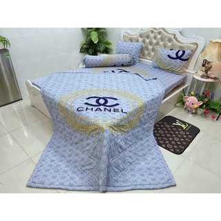 Bộ Drap Thun Hàn Quốc mát lạnh 4 món