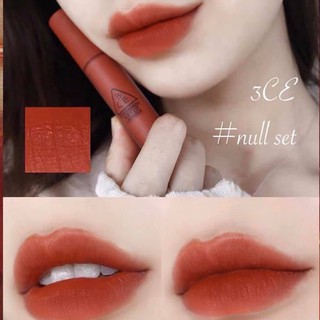SON KEM LÌ 3CE SOFT LIP LACQUER #NULL SET - ĐỎ GẠCH