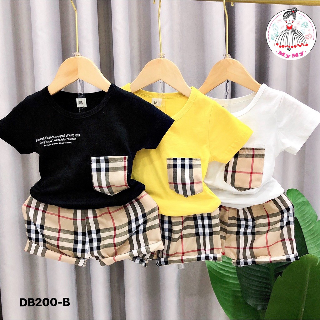 (SALE GIÁ SỐC) Đồ bộ trắng quần caro 02